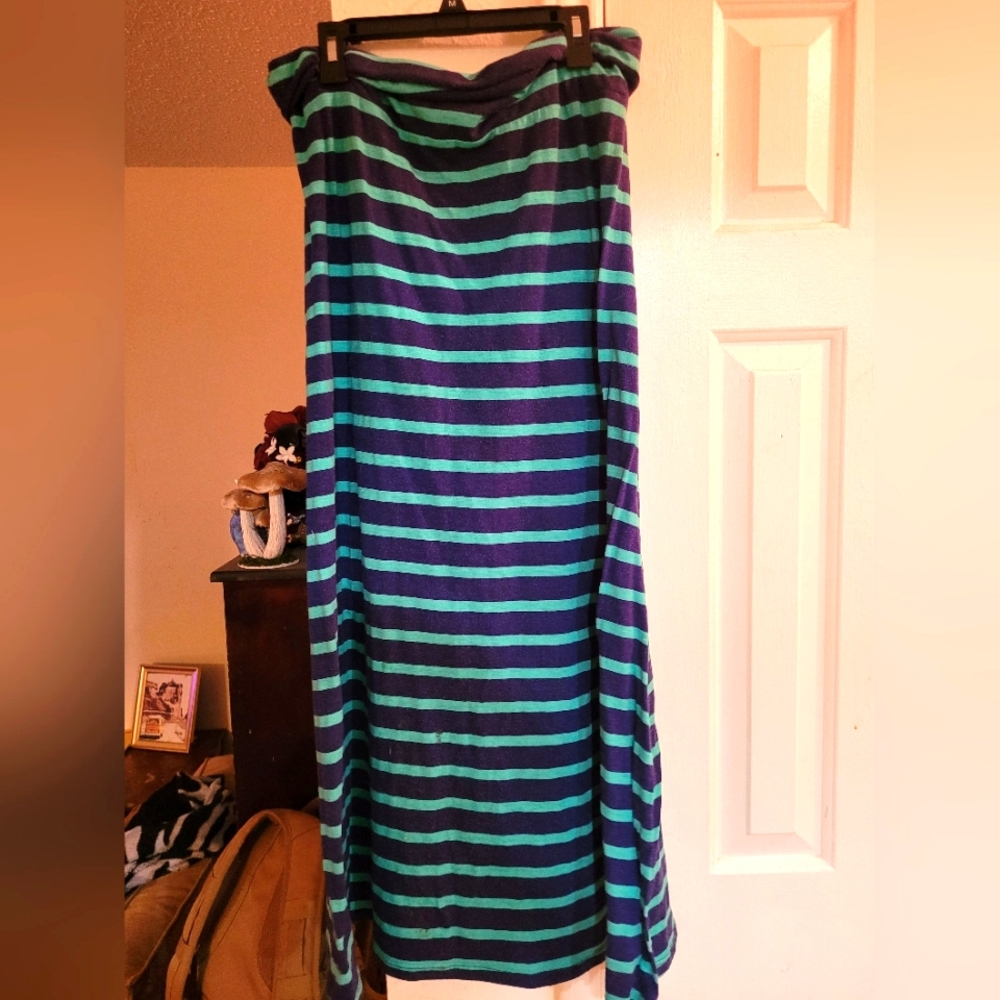 Striped Maxi Skirt